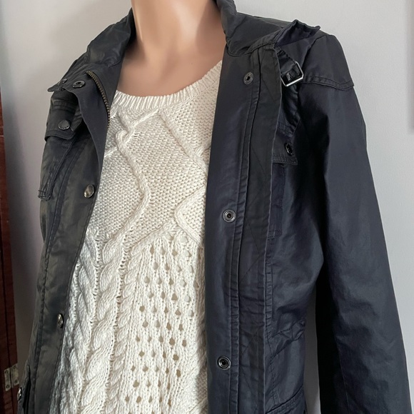 🧶😉 Fits S M Lovely cotton cable knit lined vest Moth sleeveless tank - Picture 2 of 6